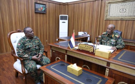 البرهان يلتقي والي الجزيرة