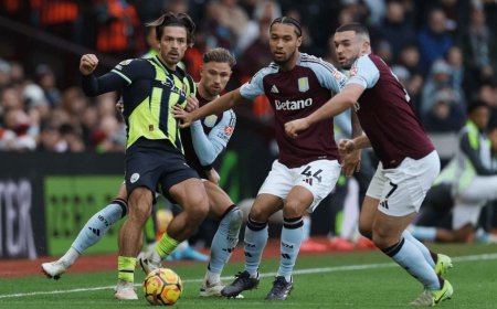 أستون فيلا ينتصر ويعمق جراح مانشستر سيتي