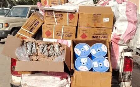 ضبط شحنة متفجرات بالبحر الأحمر