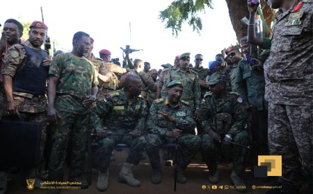 البرهان يتفقد متحرك الصياد بشمال كردفان