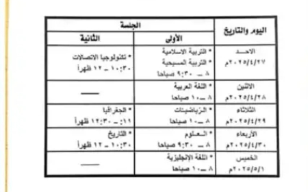 تربية الخرطوم تنشر جدول إمتحانات (الإبتدائية والمتوسطة)