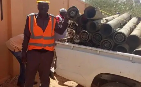 العثور علي مدافع (كورنيت) بمنطقة بحري الصناعية