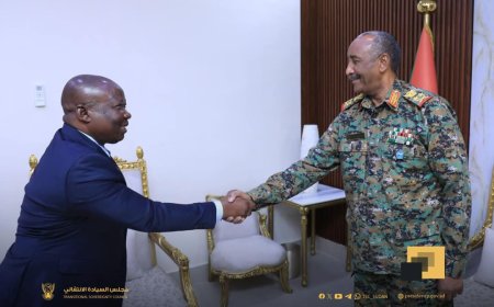البرهان يتلقى رسالة من رئيس جمهورية إفريقيا الوسطى
