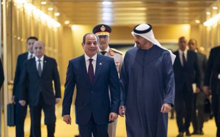 زيارة مفاجئة من السيسي للإمارات