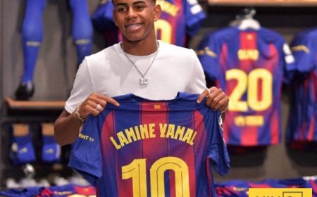 أرباح قياسية لبرشلونة من بيع قميص لامين جمال بالرقم 10
