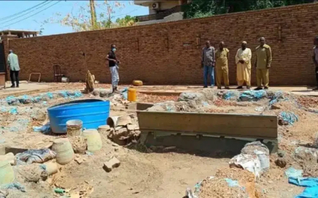 ضبط معمل عشوائي لاستخلاص الذهب بالخرطوم