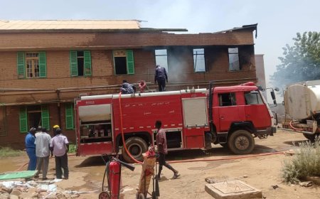 حريق جزئي بمبني كنترول الشهادة الثانوية
