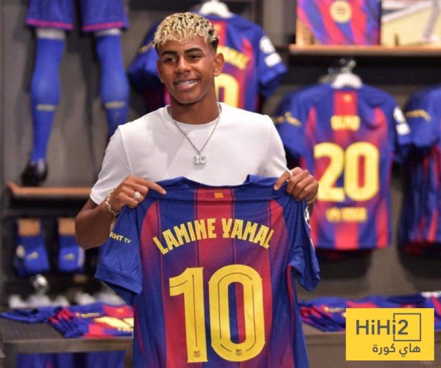 أرباح قياسية لبرشلونة من بيع قميص لامين جمال بالرقم 10