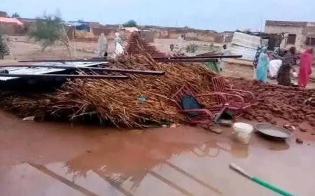 سقوط عشرات المنازل وإصابة عدد من المواطنين بسبب الأمطار في شمال كردفان