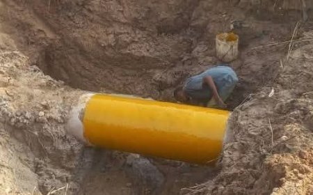 إكتمال صيانة الخط الناقل الرئيسى لمياه جبل اولياء