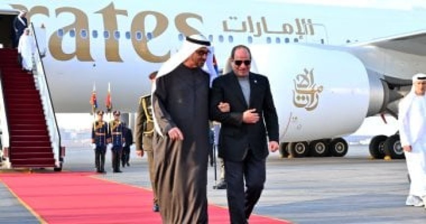بن زايد يصل مصر في زيارة تستغرق عدة أيام