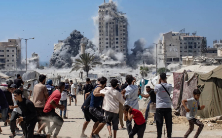 إسرائيل تقصف أبراج غزة وكاتس يعلن فتح "بوابات الجحيم"