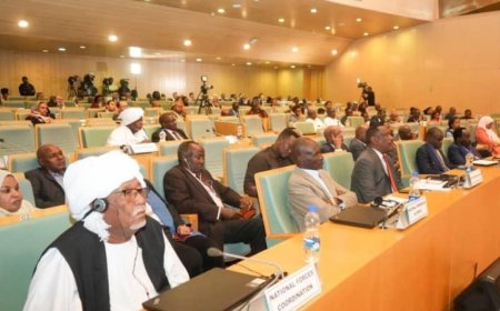 جلسة تشاورية للقوى السياسية السودانية بالإتحاد الأفريقي
