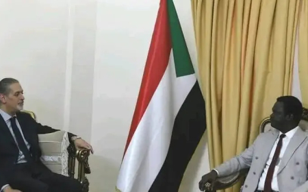 (بشأن الرباعية).. مناوي يلتقي السفير المصري بالسودان