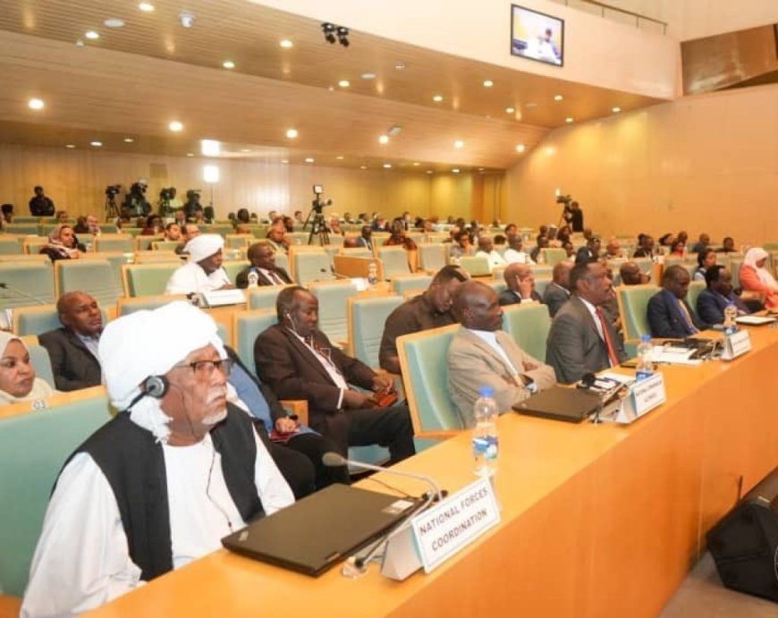 جلسة تشاورية للقوى السياسية السودانية بالإتحاد الأفريقي