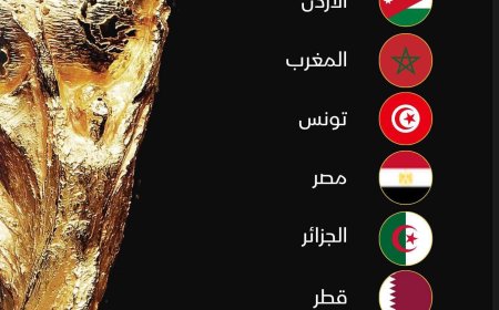 لأول مرة في التاريخ..7 منتخبات عربية تتأهل إلى كأس العالم