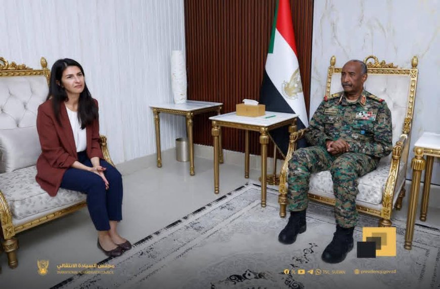البرهان يلتقي وزيرة الدولة بالخارجية الألمانية
