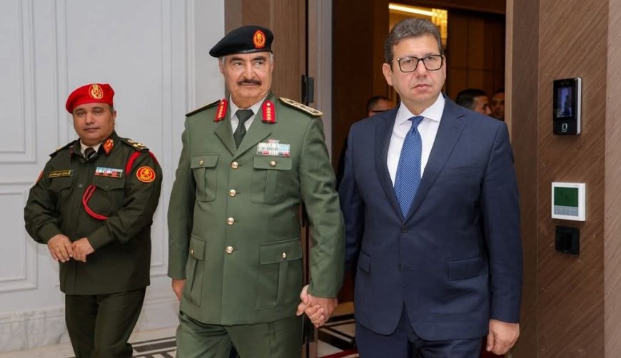 حفتر يستقبل رئيس المخابرات المصرية 