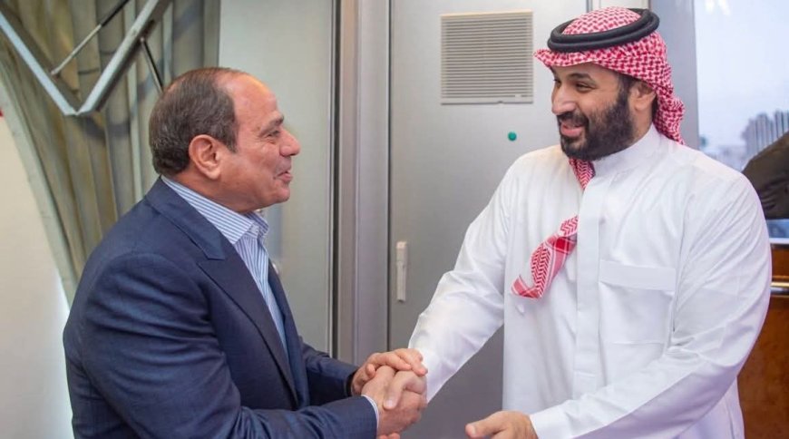 إجتماع مغلق بين ولي العهد السعودي والسيسي 