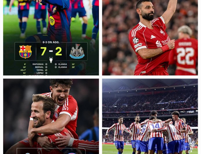 مباريات نارية مرتقبة..برشلونة واتلتيكو مدريد وليفربول وبايرن ميونخ يكملون عقد المتأهلين إلى ربع نهائي أبطال أوروبا 