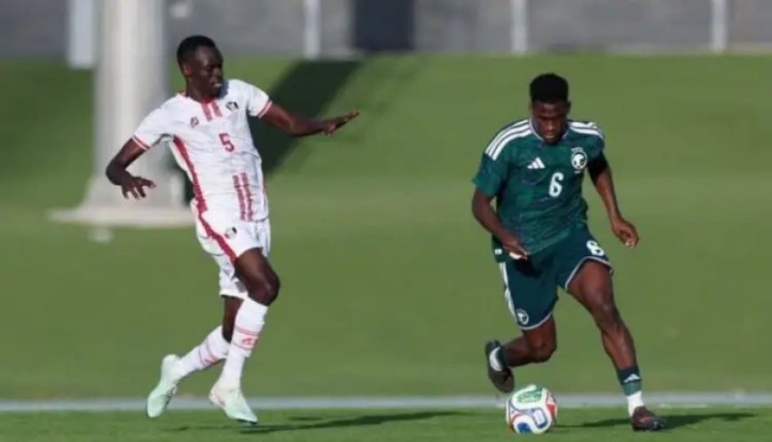 منتخب السودان يتفوق على الاخضر السعودي بهدفين  