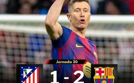 برشلونة يتغلب على أتليتيكو مدريد ويوسع الفارق مع ريال مدريد إلى 7 نقاط