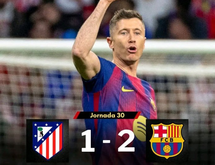 برشلونة يتغلب على أتليتيكو مدريد ويوسع الفارق مع ريال مدريد إلى 7 نقاط