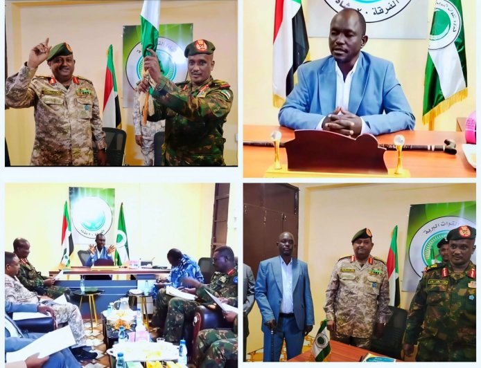 والي شرق دارفور يشهد مراسم التسليم والتسلم بين قادة الفرقة 20 مشاة الضعين