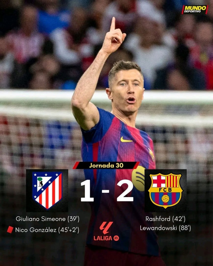 برشلونة يتغلب على أتليتيكو مدريد ويوسع الفارق مع ريال مدريد إلى 7 نقاط