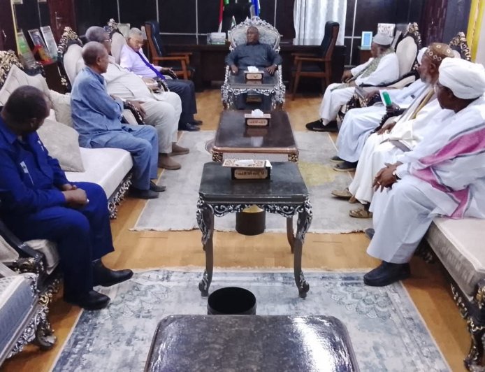 والي الجزيرة يدعو الطرق الصوفية لتبني خطاب المحبة والتسامح ومنهج الوسطية