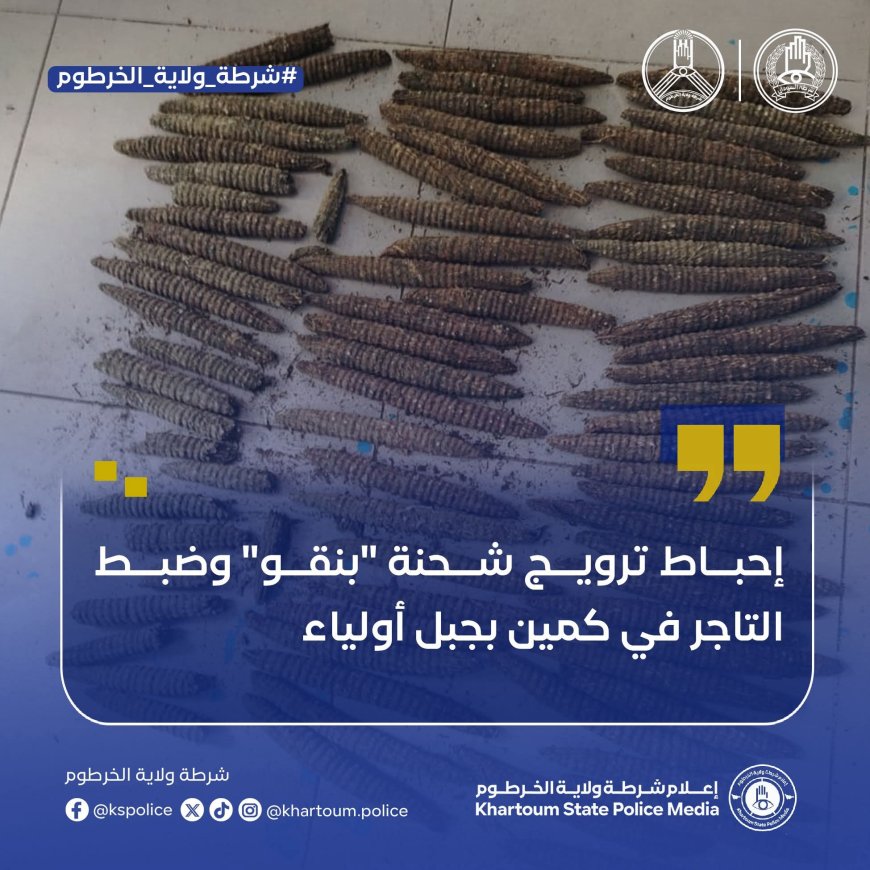 إحباط ترويج شحنة "بنقو" في الخرطوم 