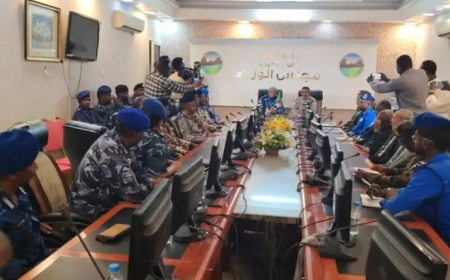 مباحثات بين وزير الداخلية وحكومة كسلا لمكافحة التهريب والمخدرات والوجود الأجنبي بالولاية 