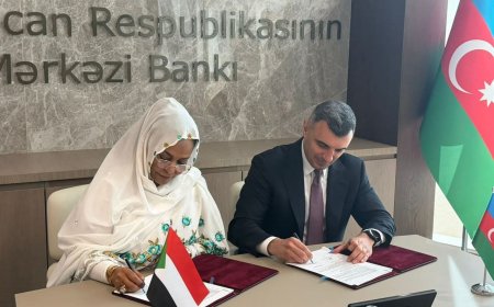 مذكرة تفاهم للتعاون المصرفي بين بنك السودان المركزي والبنك المركزي الأذربيجاني 