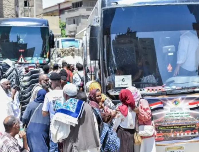 في العودة الطوعية.. (1250) سودانيا يغادرون مصر اليوم 