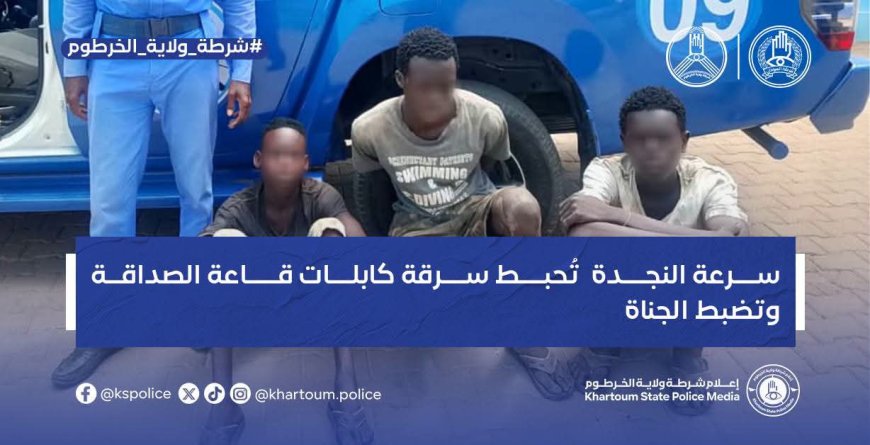 إحباط سرقة كابلات قاعة الصداقة