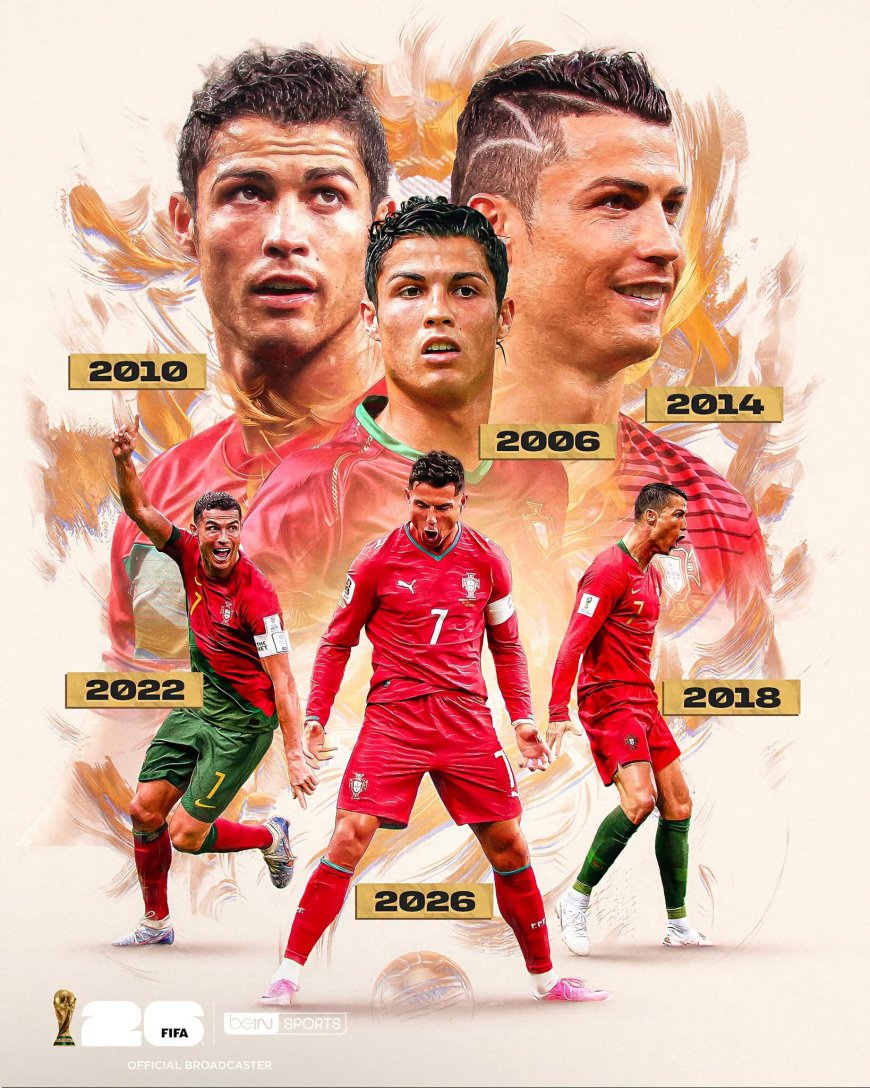 كرستيانو رونالدو يصبح أول لاعب في التاريخ يسجل في 6 نسخ مختلفة من نهائيات كأس العالم