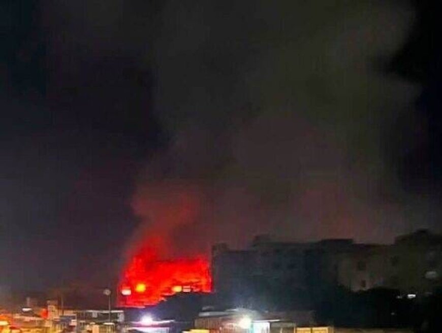 حريق يلتهم (البيت الأزرق) في جوبا