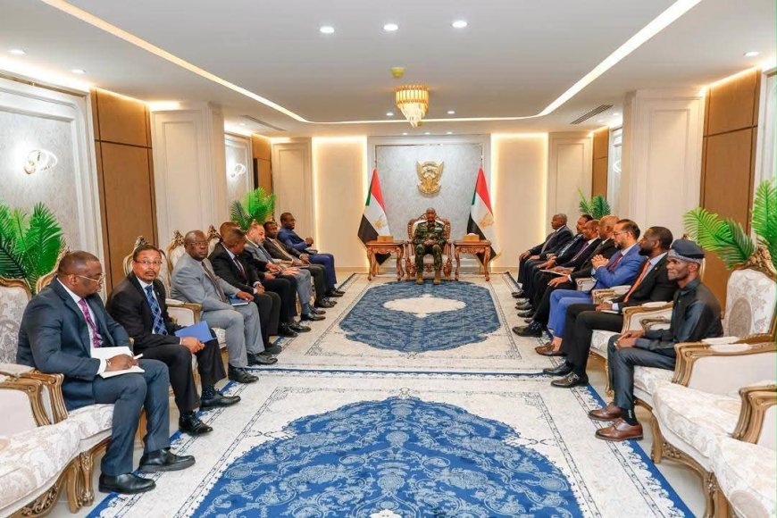 البرهان يلتقي وفد أجهزة الاستخبارات والأمن الإفريقية   
