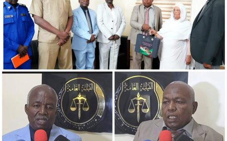 النائب العام يتسلّم تقرير لجنة التحريات في جرائم انتهاكات مليشيا الدعم السريع بولاية شرق دارفور