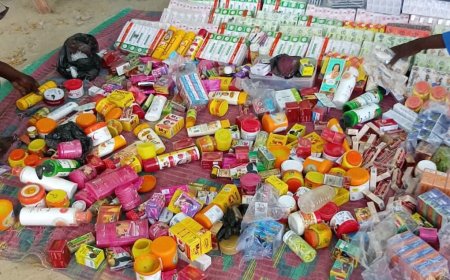 ضبط كميات كبيرة من الحبوب والكريمات ومواد التجميل الفاسدة بالنيل الأبيض 