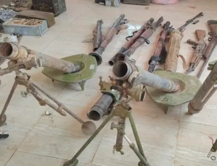 ضبط أسلحة ثقيلة ومدافع وعبوات ناسفة في كسلا