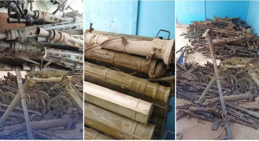 ضبط ترسانة أسلحة في جبل أولياء جنوب الخرطوم 