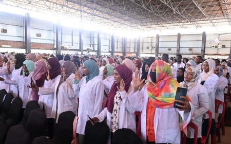 أكثر من(5) كادر طبي يؤدون القسم 