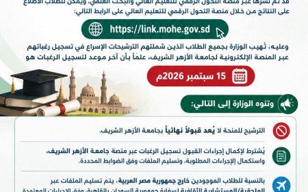 إعلان نتائج الترشيح لمنحة الأزهر الشريف